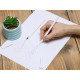 Вечный карандаш из переработанной бумаги Recycled pencil, белый