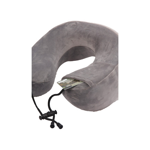 Подушка для путешествий с эффектом памяти Мемо Bluewinder Grey