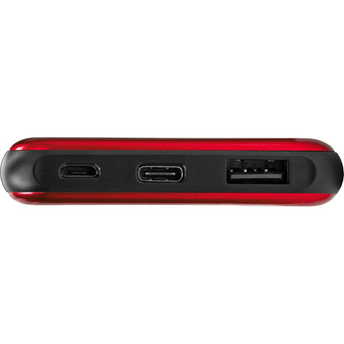 Внешний аккумулятор Forge, Evolt, металл, 10000mah, красный