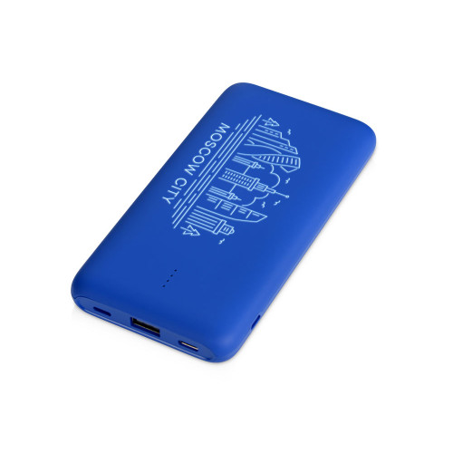 Внешний беспроводной аккумулятор с подсветкой лого Reserve X. 8000 mAh, синий