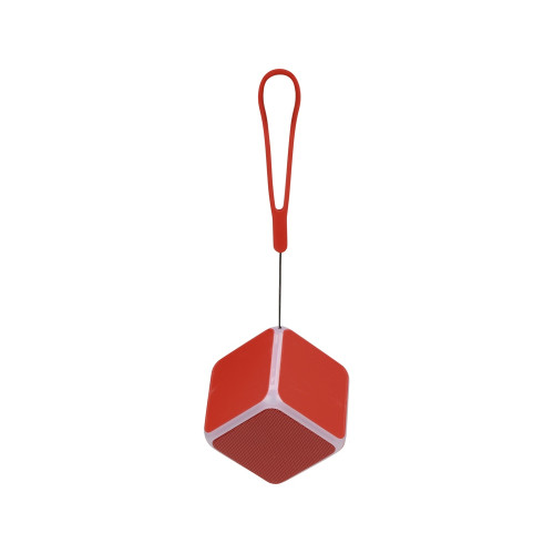 Портативная колонка Cube с подсветкой, красный