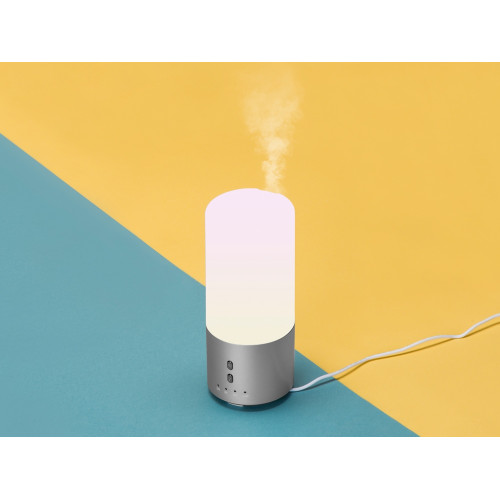 Увлажнитель воздуха с подсветкой Breathe, белый/серебристый