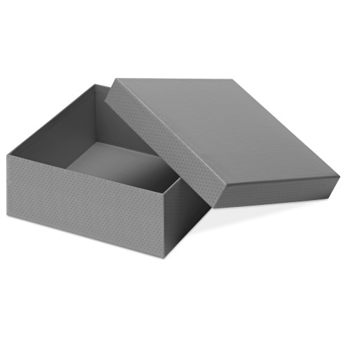 Коробка подарочная Gem M, серебристый