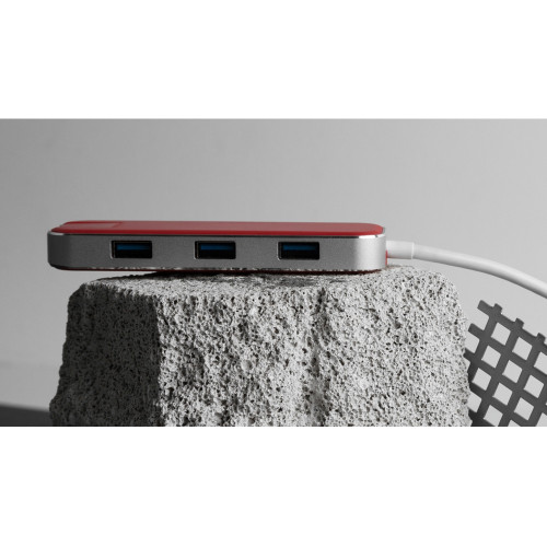 Хаб USB Rombica Type-C Chronos Red