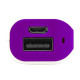 Портативное зарядное устройство (power bank) Basis, 2000 mAh, белый/фиолетовый