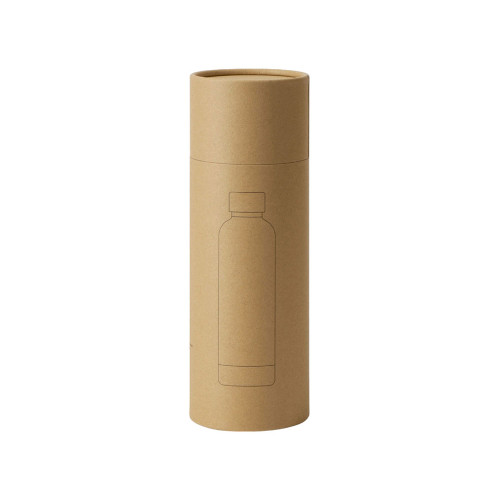 Вакуумная термобутылка Cask Waterline, soft touch, 500 мл, тубус, синий