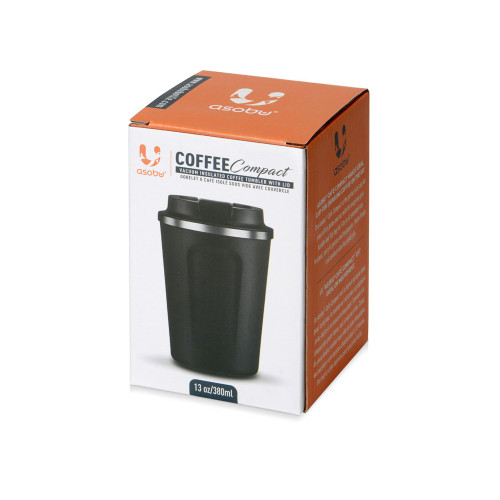 Термокружка CAFÉ COMPACT, 380 мл, черный