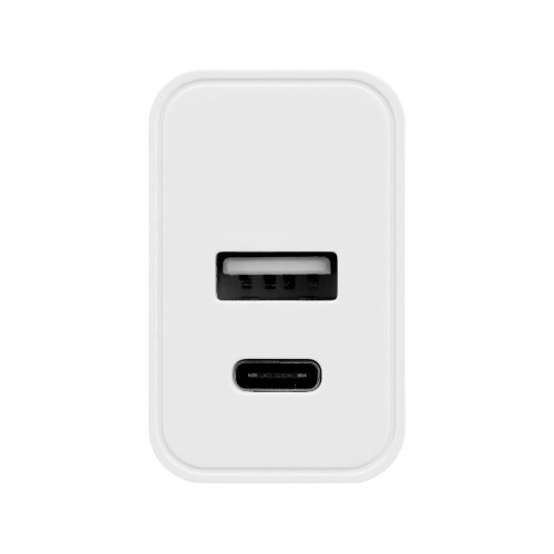 Сетевое зарядное устройство c выходами USB-A и USB-C Recharger, 10 Вт, белый