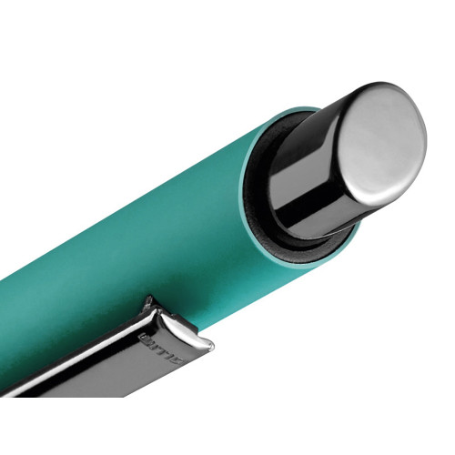 Металлическая шариковая ручка soft touch Ellipse gum, бирюзовый