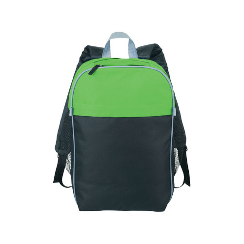 Рюкзак Popin Top Color для ноутбука 15,6, черный/зеленый