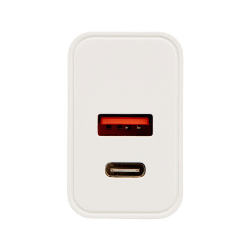 Сетевое зарядное устройство c выходами USB-A и USB-C Recharger Pro, быстрая зарядка QC/PD, 30 Вт, белый