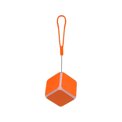 Портативная колонка Cube с подсветкой, оранжевый