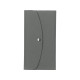 Органайзер для документов на кнопке с отделением для купюр и ручки, упаковка в индивидуальный пакет, серый