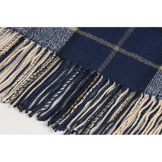 Плед акриловый в клетку Tartan, черный