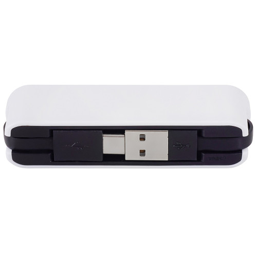USB-хаб Hubix с коннектором 2-в-1 USB-C и USB-A, 2.0, белый
