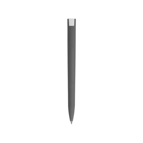 Ручка пластиковая soft-touch шариковая Zorro, серый/белый