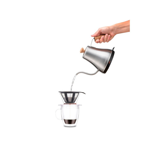 POUR OVER. Coffe filter and isothermal mug, прозрачный