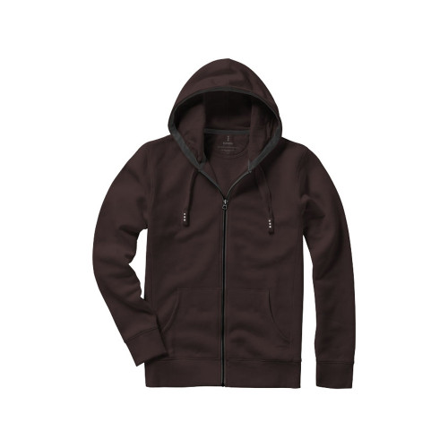 Толстовка Arora мужская с капюшоном, шоколадный коричневый