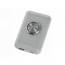 Магнитный беспроводной внешний аккумулятор MagnetIQ, 5000 mah, 10 W, серый Cool gray 7C