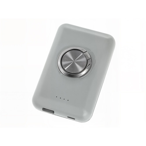 Магнитный беспроводной внешний аккумулятор MagnetIQ, 5000 mah, 10 W, серый Cool gray 7C
