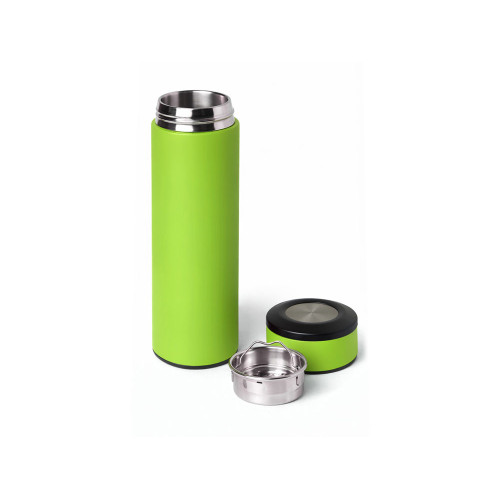 Вакуумный термос Vacuum Flask C1, soft touch, 420мл, зеленое яблоко