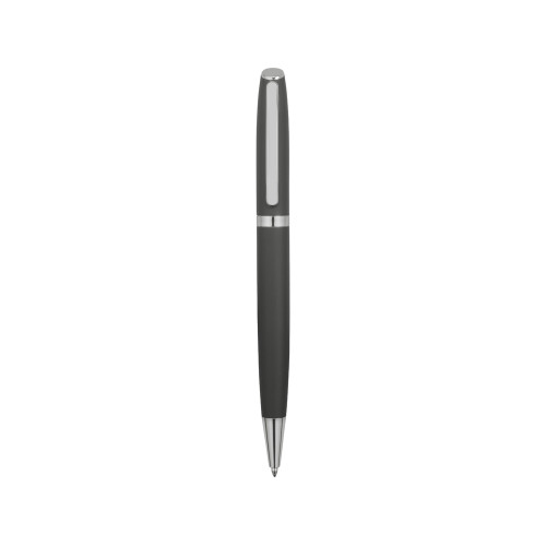 Ручка металлическая шариковая Flow soft-touch, серый/серебристый