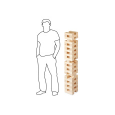Игра из дерева XL Tower, 57 брусков