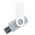 Флешка TWIST WHITE COLOR Серебристая с белым 4015.06.07.8ГБ
