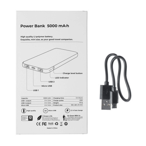 Внешний аккумулятор ENERGY PRO, 5000 мА·ч Черный 5008.08