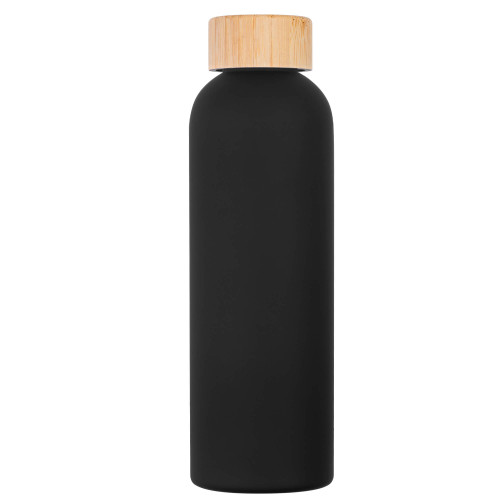 Бутылка для воды BAMBOO PET SOFT 550мл. Черная 6265.08