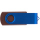 Флешка TWIST WOOD COLOR Темное дерево с синим 4014.32.01.16ГБ