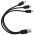 Кабель USB 3 в 1 (Micro, Type-C, Lightning) Черный 6011.08