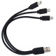 Кабель USB 3 в 1 (Micro, Type-C, Lightning) Черный 6011.08