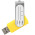 Флешка TWIST STICKER Желтая 4110.04.4ГБ