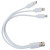 Кабель USB 3 в 1 (Micro, Type-C, Lightning) Белый 6011.07 Кабель USB 3 в 1 (Micro, Type-C, Lightning) Белый 6011.07