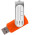 Флешка TWIST STICKER Оранжевая 4110.05.4ГБ
