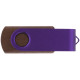 Флешка TWIST WOOD COLOR Темное дерево с фиолетовым 4014.32.11.32ГБ