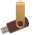 Флешка TWIST WOOD COLOR Темное дерево с золотистым 4014.32.17.4ГБ