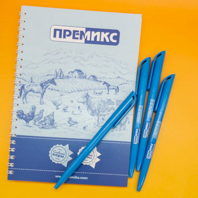 Блокнот с логотипом